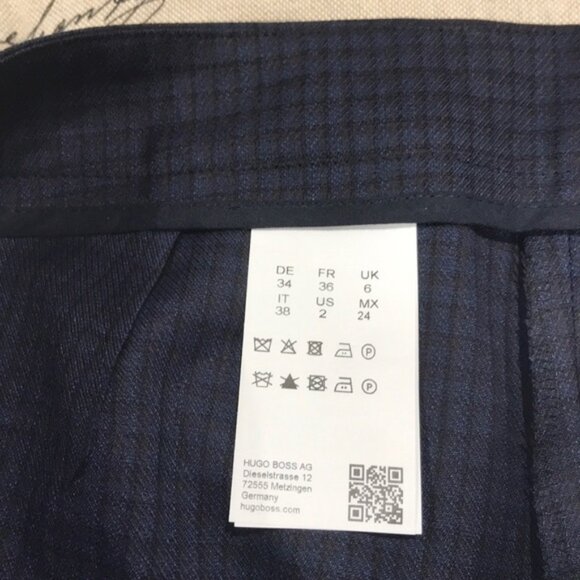HUGO BOSS Tulea Shadow Check Wool Pants - Picture 6 of 9